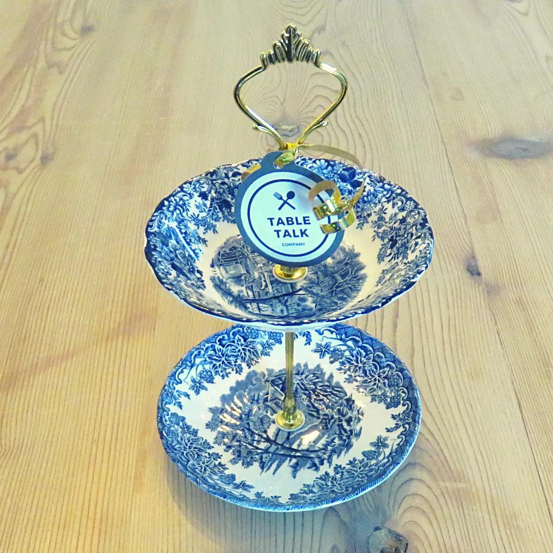 MINI BLUE PLATE STAND #05