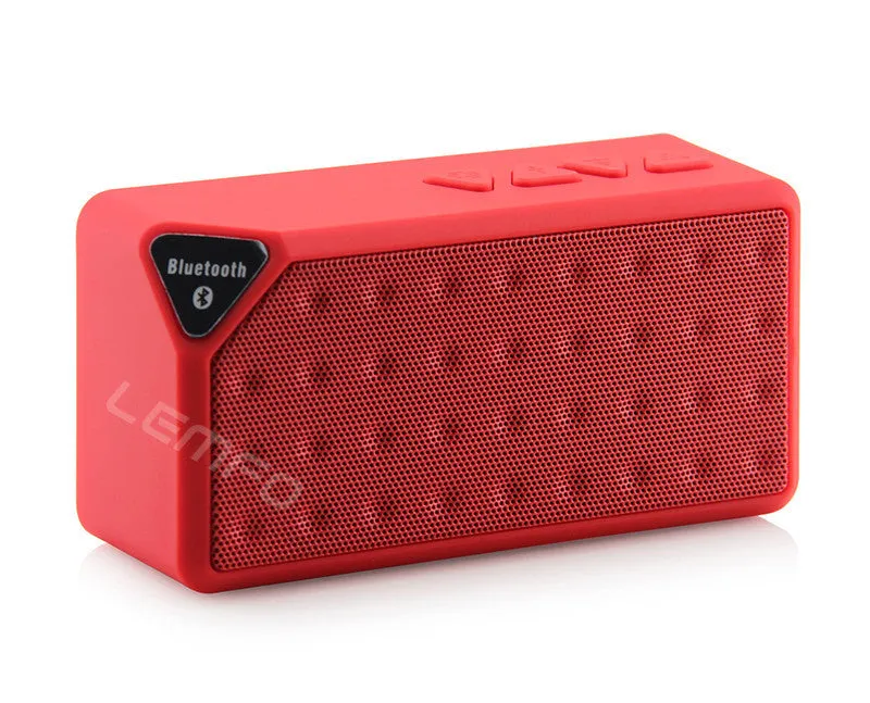 Mini X3 Bluetooth Speaker Portable Wireless Handsfree TF FM Radio Built in Mic MP3 Subwoofer with Detachable Battery