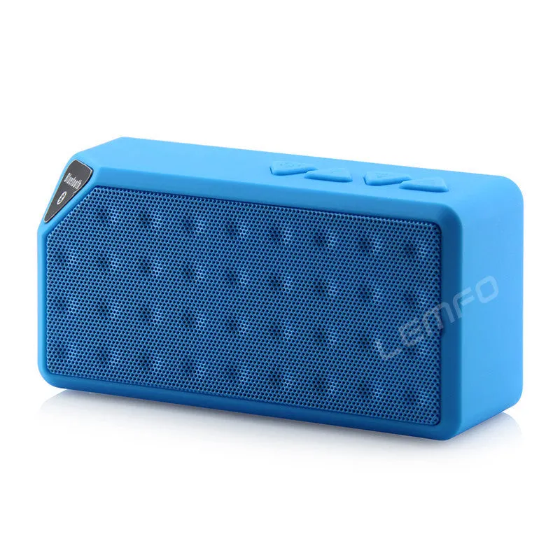 Mini X3 Bluetooth Speaker Portable Wireless Handsfree TF FM Radio Built in Mic MP3 Subwoofer with Detachable Battery