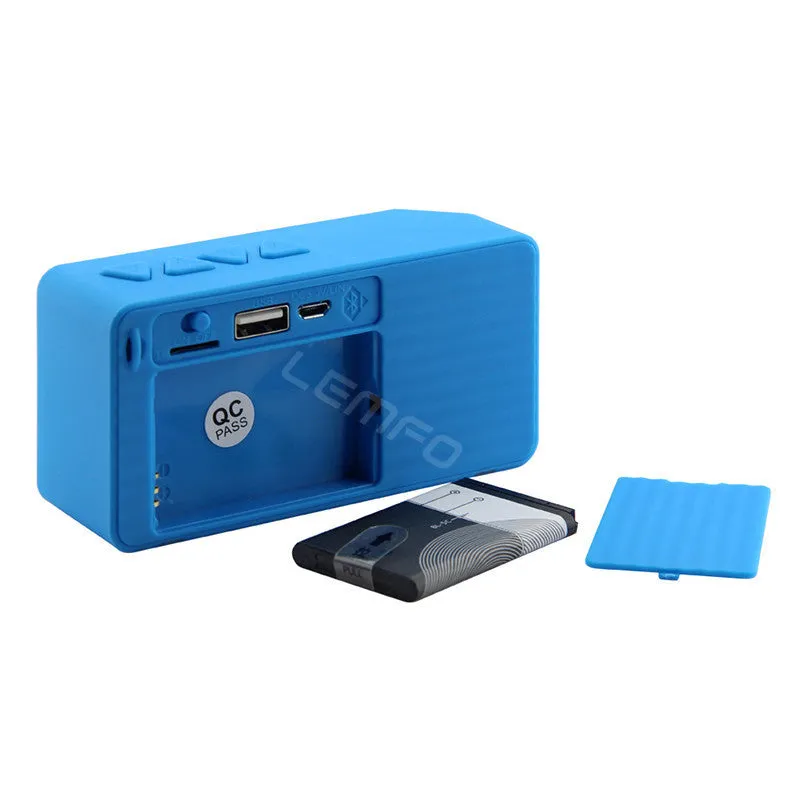 Mini X3 Bluetooth Speaker Portable Wireless Handsfree TF FM Radio Built in Mic MP3 Subwoofer with Detachable Battery