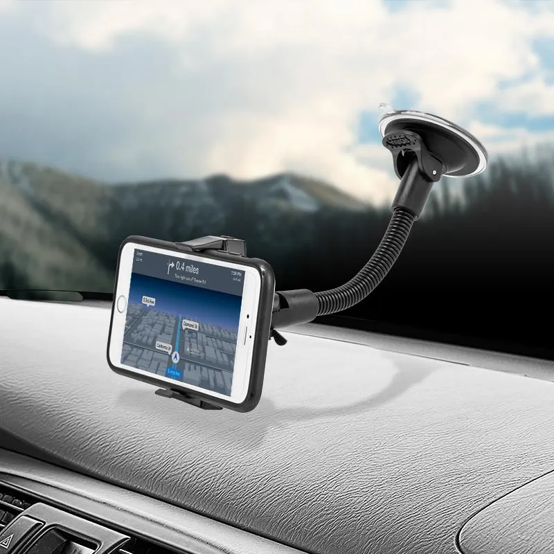 Mobile Grip 2 Windshield Suction Car Mount with 8.5" Arm for iPhone, Galaxy, Note, and more