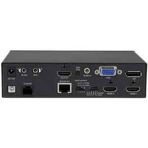 MULTI-INPUT HDBASET EXTENDER WITH BUILT-IN SWITCH - DISPLAYPORT VGA AND HDMI OVER CAT5 OR CAT6 - UP TO 4K