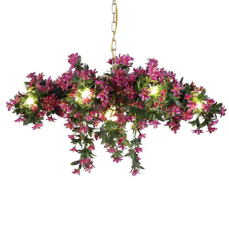 Music Dining Bar Flower Chandelier Net Red Shop Plant Bar Pendant Light Shop Innovative Artistic Lighting