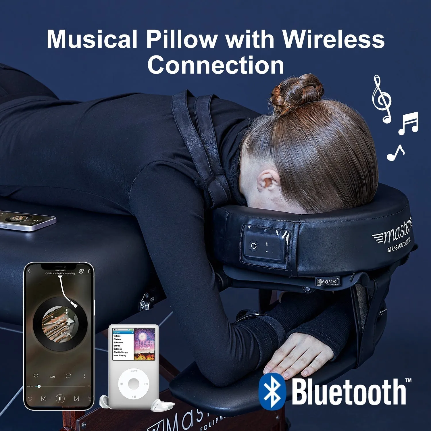 Music Master Crescent Round High Fidelity Sound Face Cradle Cushion