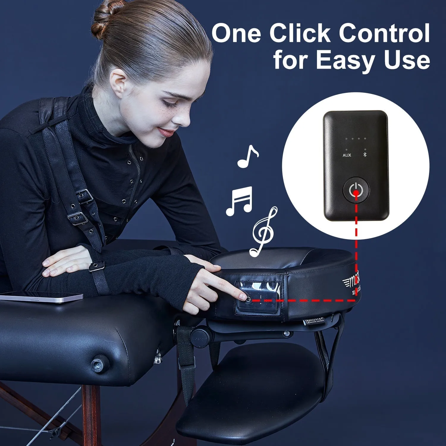 Music Master Crescent Round High Fidelity Sound Face Cradle Cushion