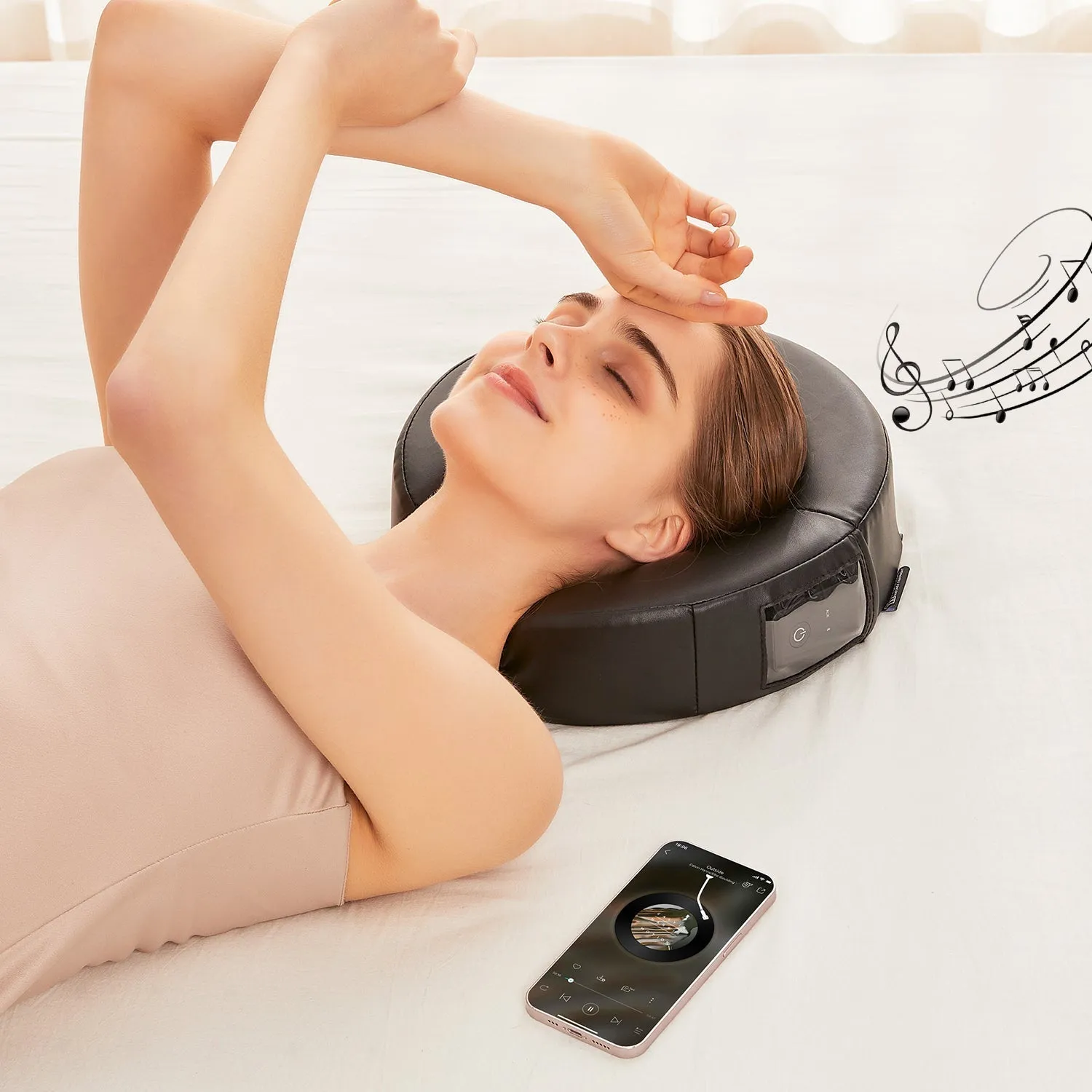 Music Master Crescent Round High Fidelity Sound Face Cradle Cushion