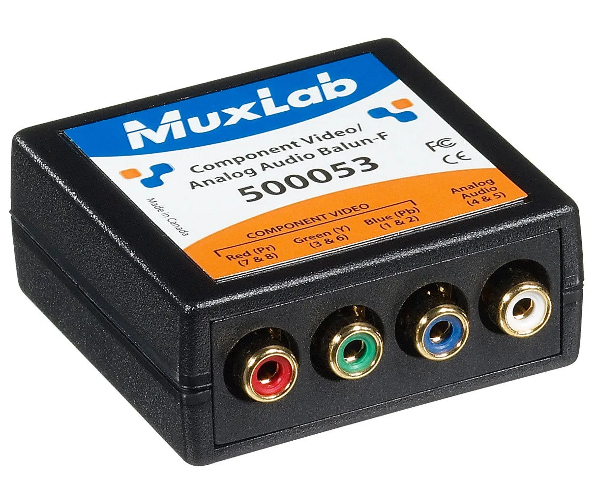 MuxLab 500053 VideoEase Component Video/Analog Audio Balun Female