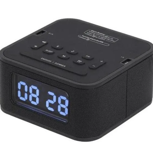 Nero Soundbox Bluetooth Alarm Clock Radio Speaker Charger