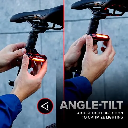 NIGHT PROVISION™ LINE 120F | FRONT BICYCLE HEADLIGHT MICRO USB RECHARGABLE LED 120 LUMENS