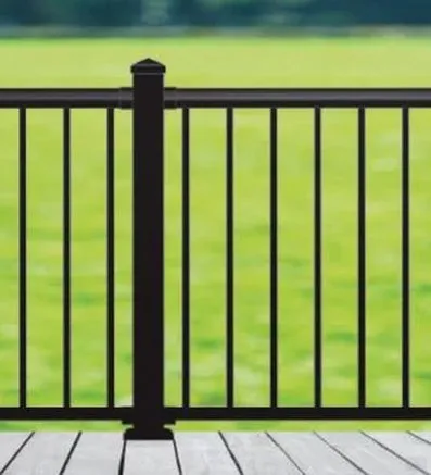 Nuvo Iron 44'' Aluminum Deck & Stair Posts (Black) [BLPOP44] (A1)
