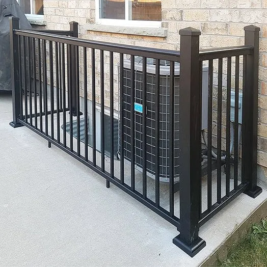 Nuvo Iron 44'' Aluminum Deck & Stair Posts (Black) [BLPOP44] (A1)