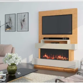 OER Tivoli Media Wall with Electric Fireplace - 1300MM Fire