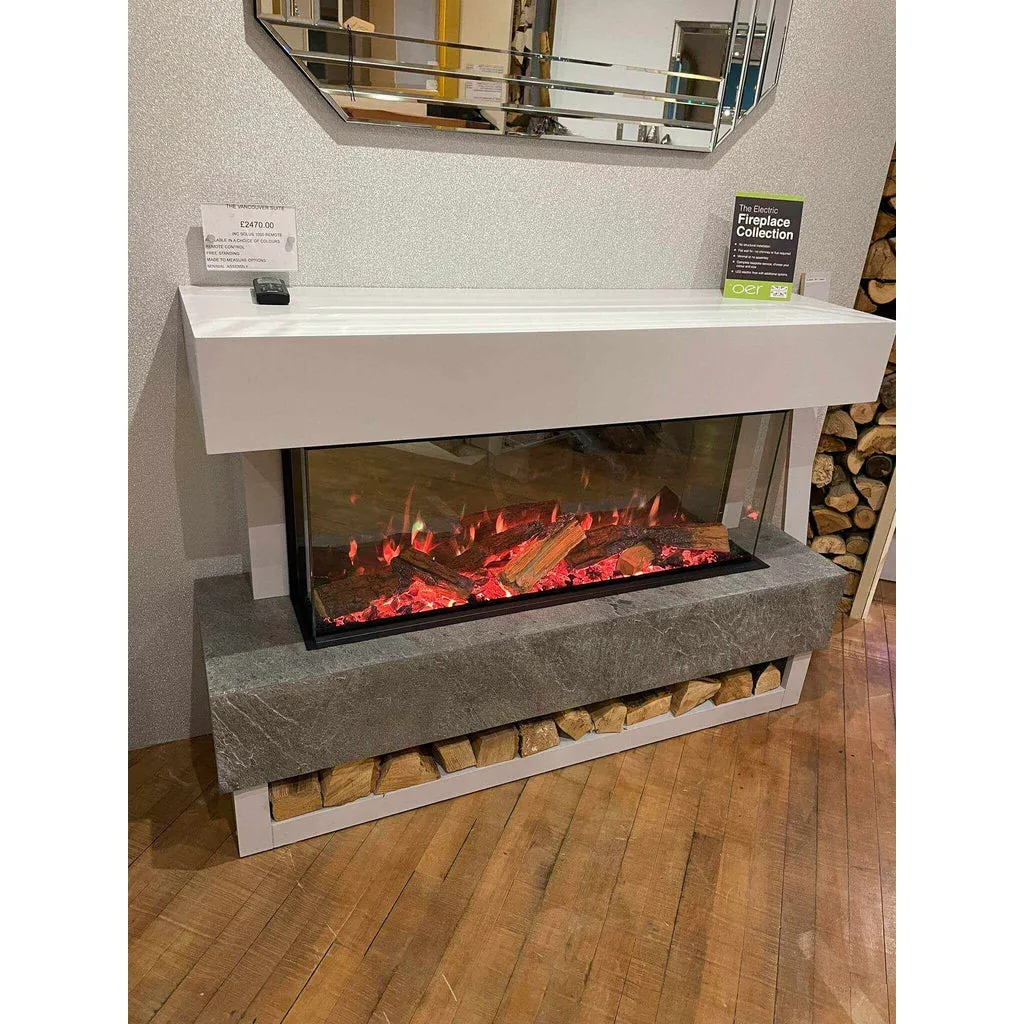OER Vancouver Electric Fireplace Suite - VS100 Fire