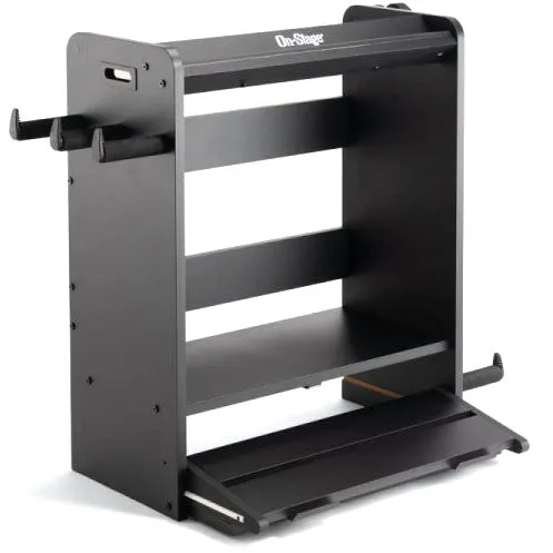 On Stage Stand GWS5000B Guitar and Amp Play Station, Black
