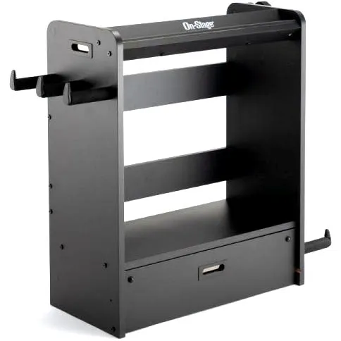 On Stage Stand GWS5000B Guitar and Amp Play Station, Black
