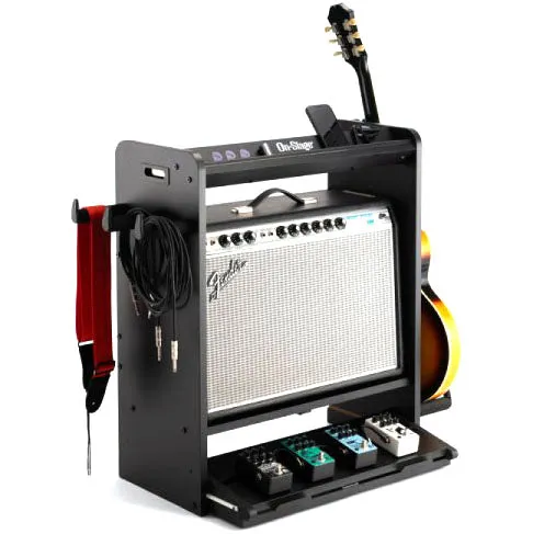 On Stage Stand GWS5000B Guitar and Amp Play Station, Black