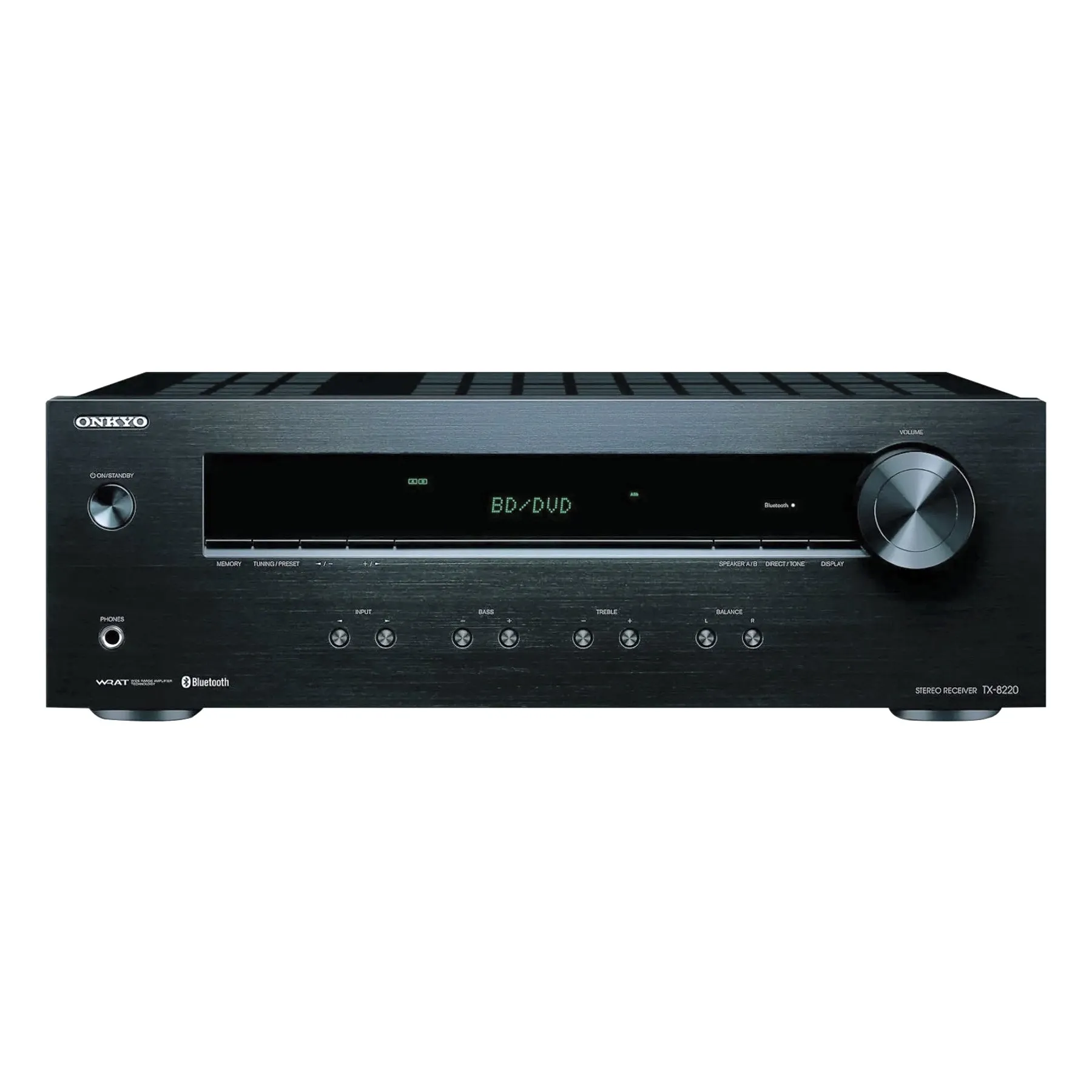 Onkyo TX-8220 2 Channel Home Audio Stereo Receiver with Bluetooth - Certified Refurbished