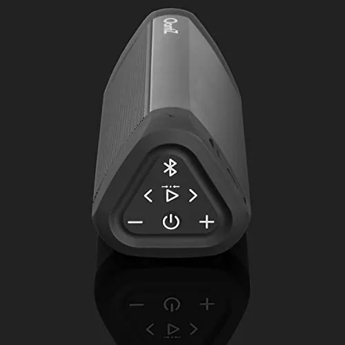 OontZ Angle 3 Ultra Waterproof 5.0 Bluetooth Speaker, 14 Watts, Black