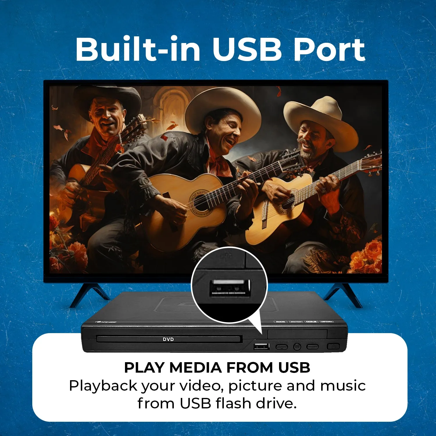 OREI DVD-Z9H: Multi Region Free HDMI DVD player -USB Input - Built-In PAL/NTSC