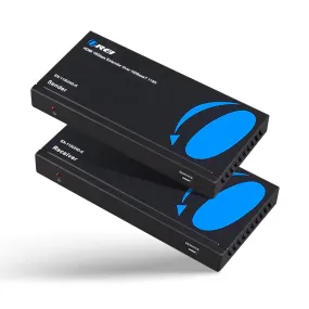 OREI HDBaseT 4K 30Hz HDMI Extender over Cat5e/6 Ethernet LAN cable - Up to 130 Ft - IR, CEC, RS-232, PoC (EX-115UHD-K)