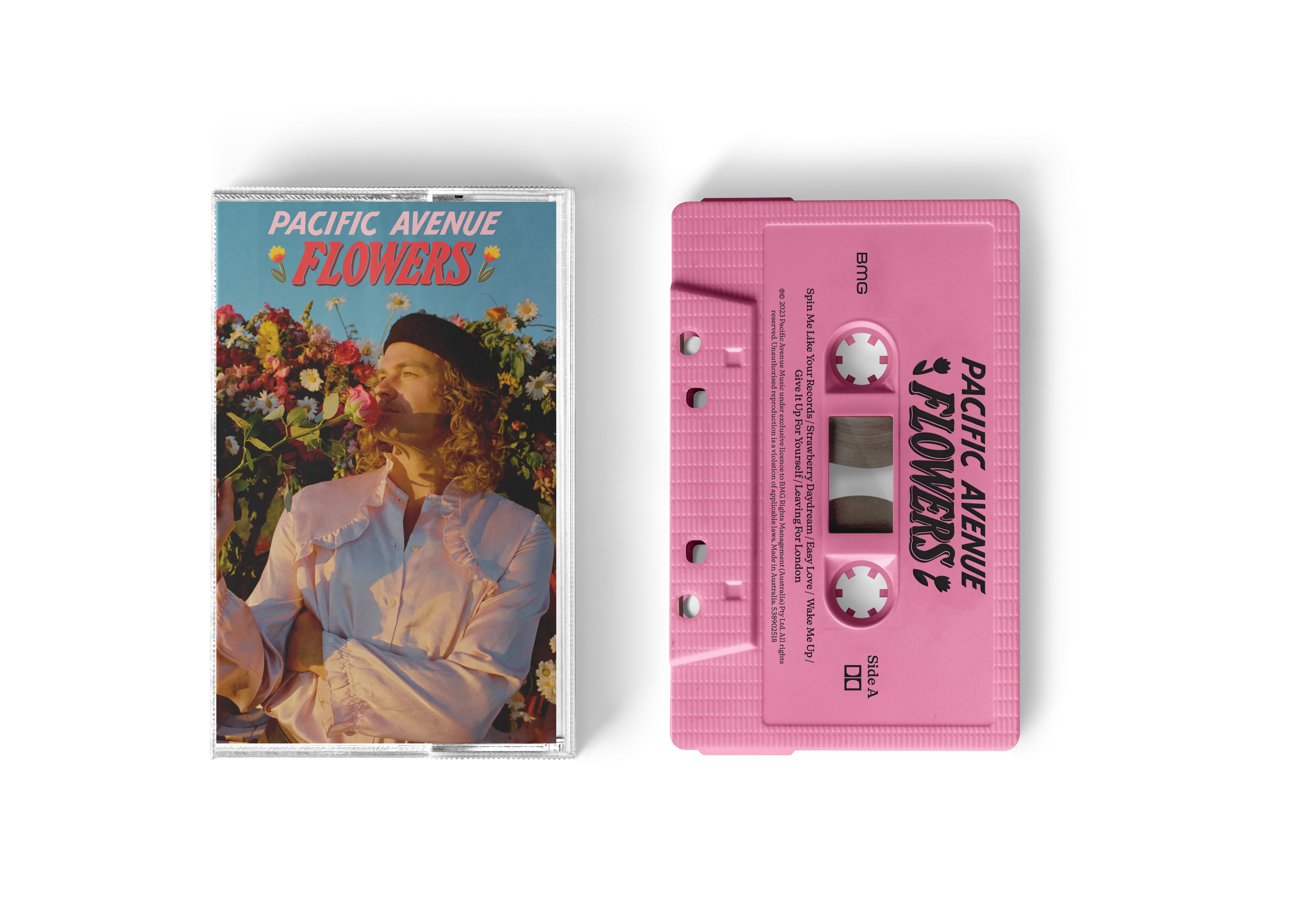 Pacific Avenue / Flowers Collector’s Edition Pink Cassette & Signed Photo - Jack