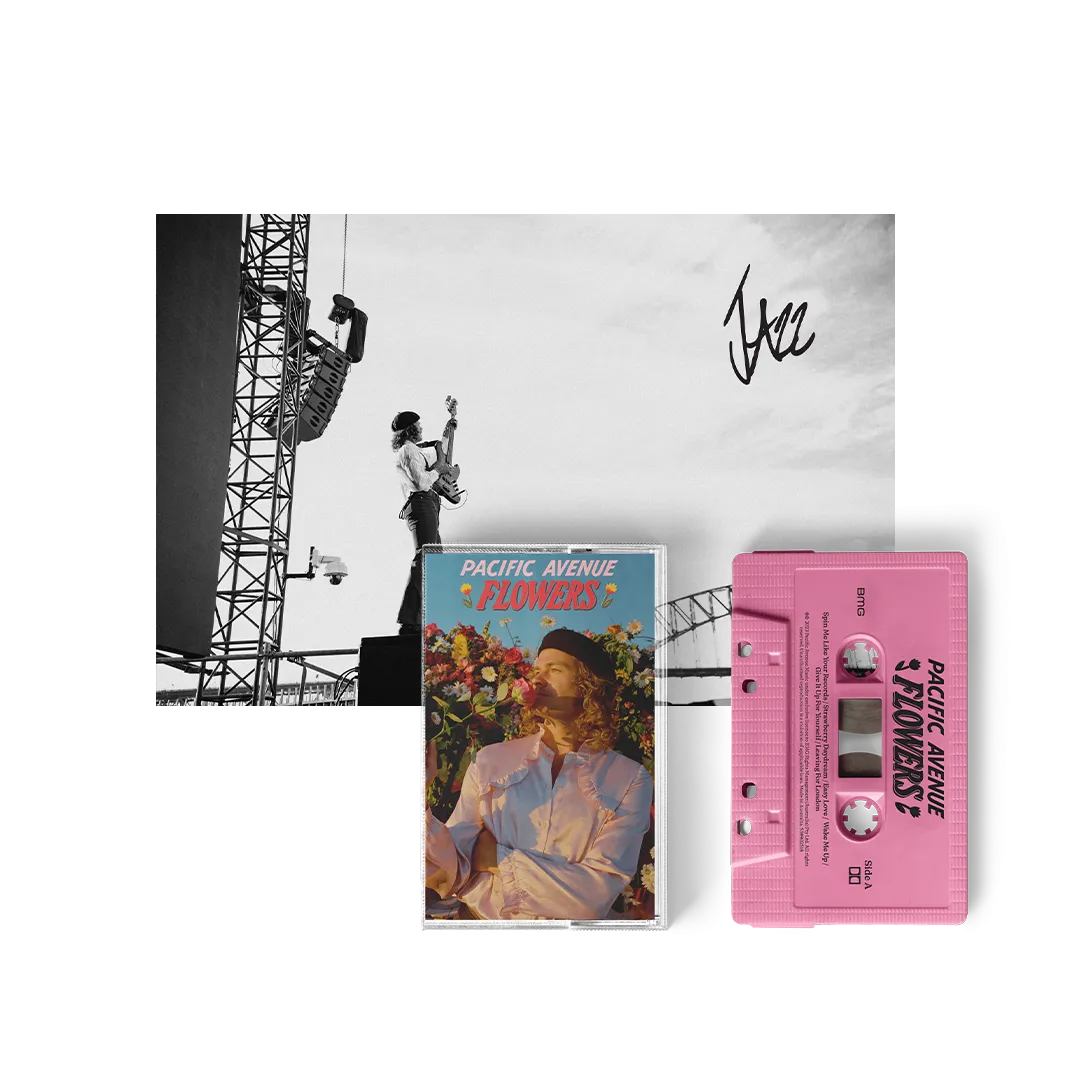 Pacific Avenue / Flowers Collector’s Edition Pink Cassette & Signed Photo - Jack