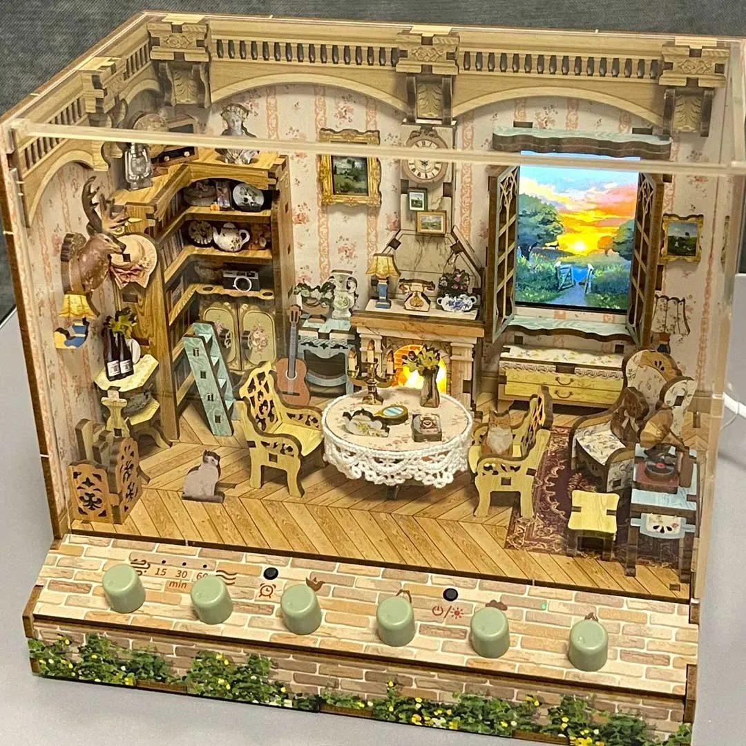 Pastoral Time DIY Miniature & 6 Sound Effects Scene House