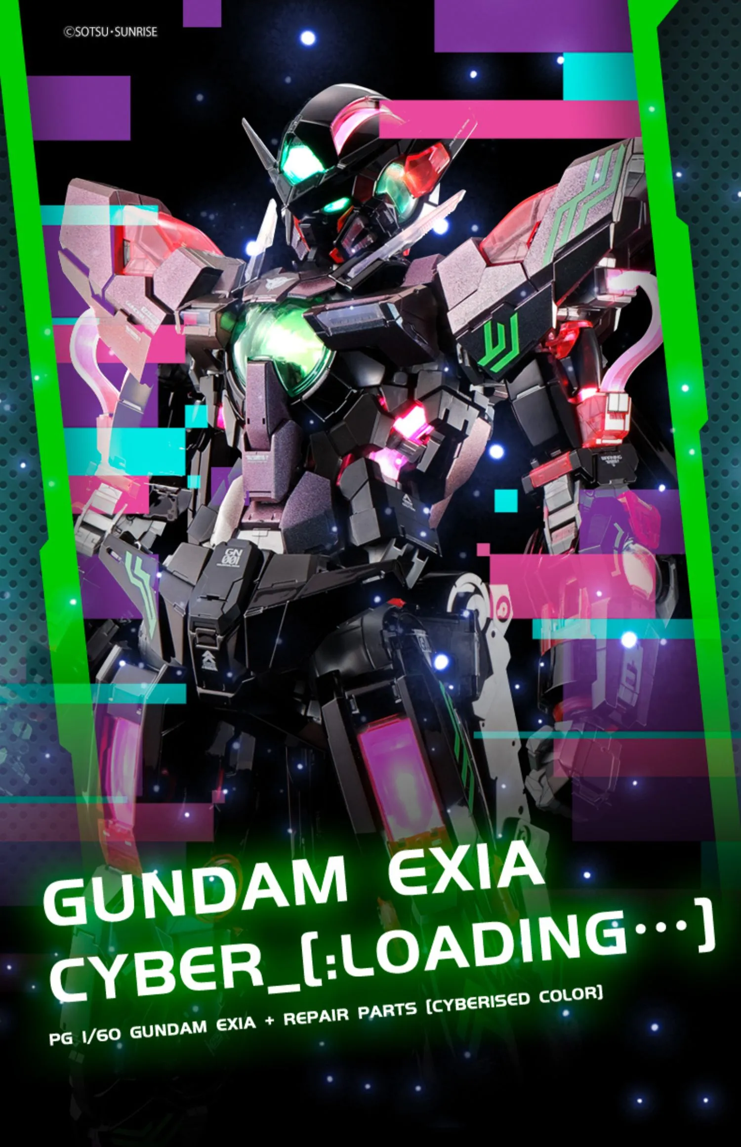 PG Gundam Exia   Repair Parts [Cyberised Color] 1/60