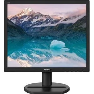 Philips 170S9A 17" SXGA LCD Monitor, 5:4, Textured Black, 17" Class, WLED Backlight, 1280x1024, 16.7 Million Colours, 250 cd/m², 1ms, 75Hz, DVI, VGA