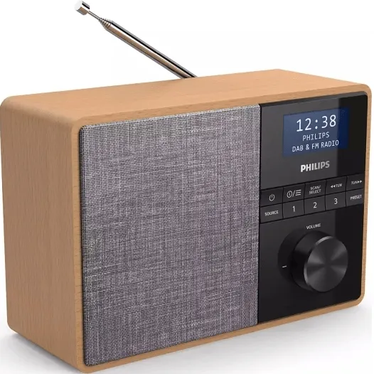 Philips Wooden Radio TAR5505 DAB /FM Bluetooth LED Clock Kitchen Timer