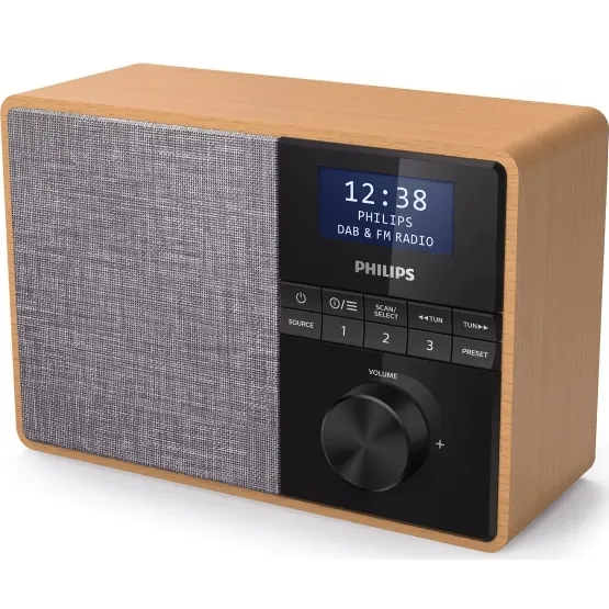 Philips Wooden Radio TAR5505 DAB /FM Bluetooth LED Clock Kitchen Timer