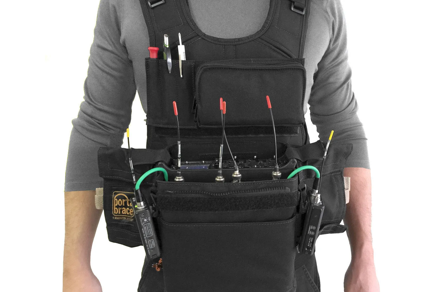 Portabrace ATV-633 Audio Tactical Vest Sound Devices 633 - Black