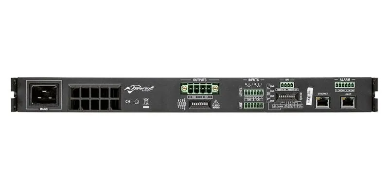 Powersoft D804-DSP-PLUS Duecanali 800W 2-channel Flexible Amplifier with DSP and AES67