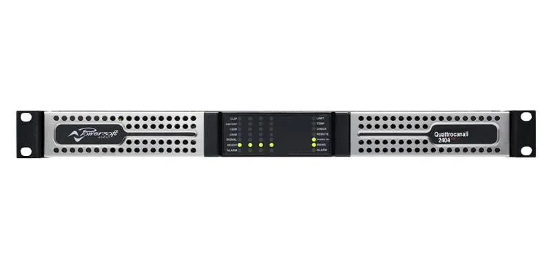 Powersoft Q2404-DSP-PLUS Quattrocanali 2400W 4-channel Flexible Amplifier with DSP and AES67