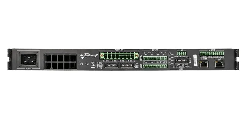 Powersoft Q2404-DSP-PLUS Quattrocanali 2400W 4-channel Flexible Amplifier with DSP and AES67