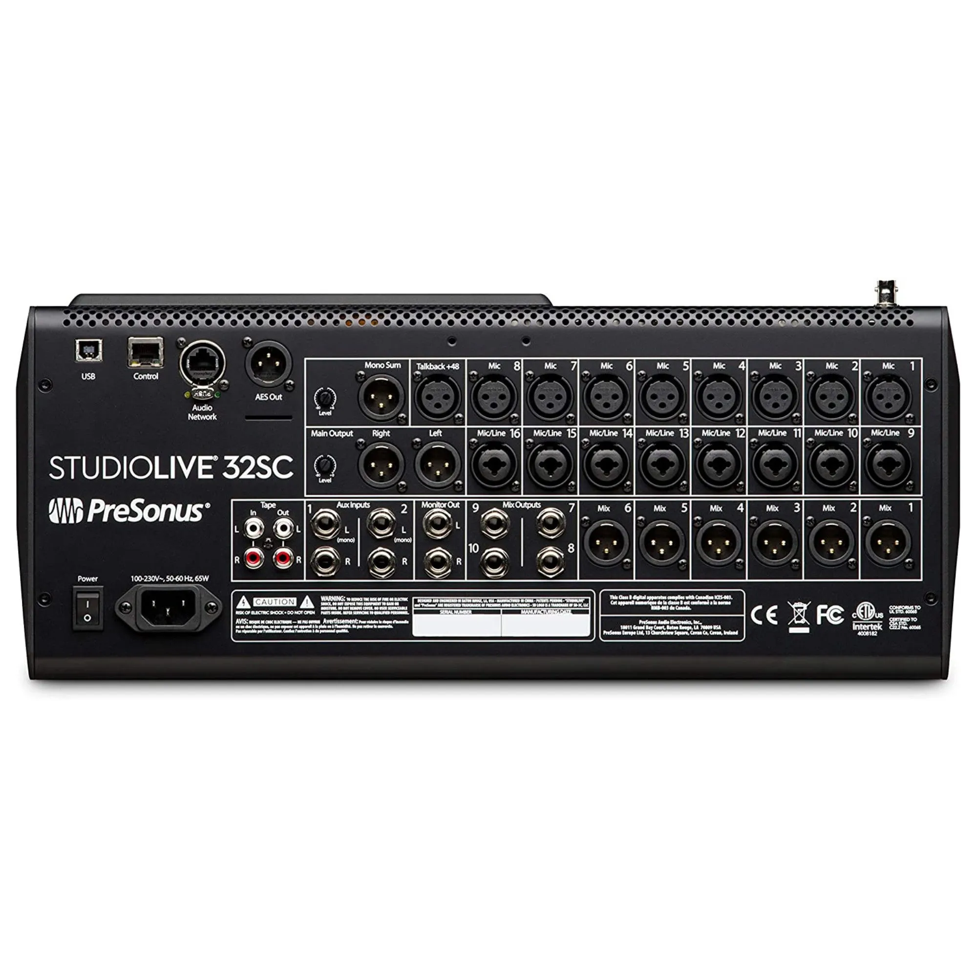 PreSonus StudioLive 32SC: 32-Channel Digital Mixer and USB Audio Interface