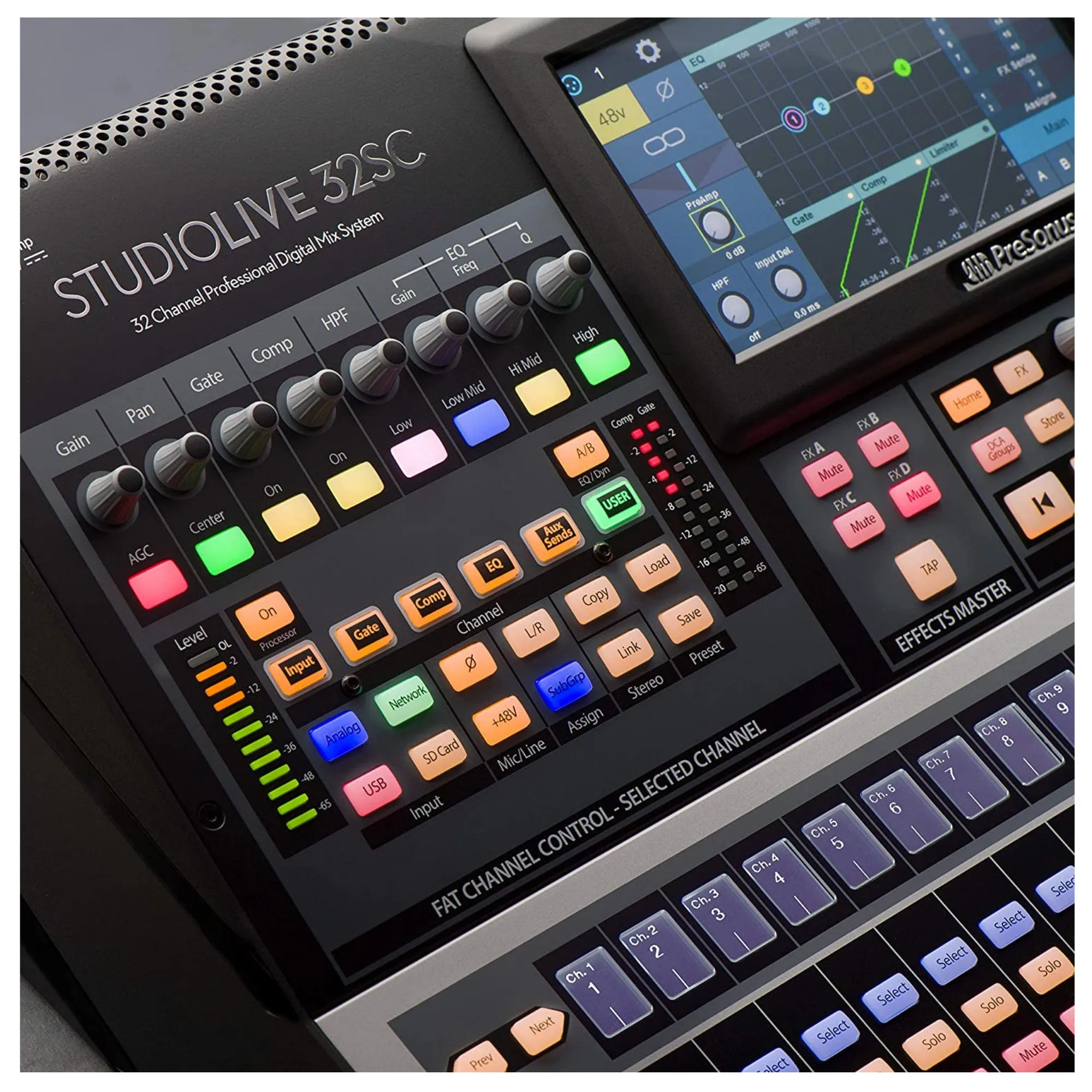 PreSonus StudioLive 32SC: 32-Channel Digital Mixer and USB Audio Interface