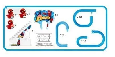 PRIME DEALS Spider Track Toys for Kids - Small Spider Stair Climbing Toys for Kids, Escalator Toy with Lights and Music - 3 Spider Included (Spider Track).