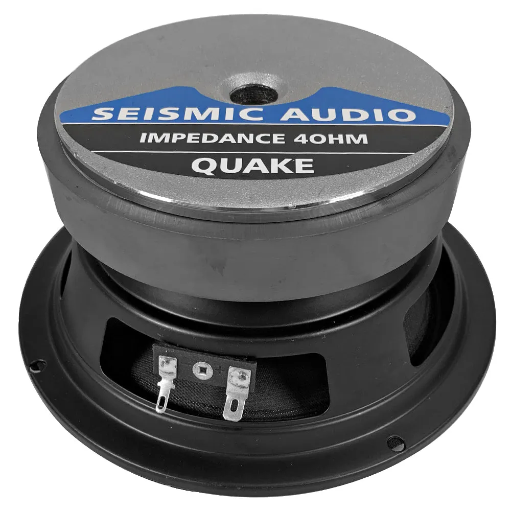 Quake 6" Loudspeaker - 4 Ohm Steel Frame Driver for PA Speakers