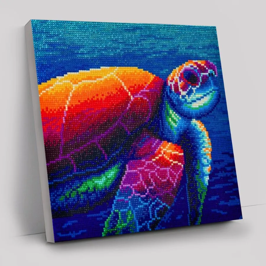 "Sea Turtle" by Rachel Froud Crystal Art Kit  30x30cm