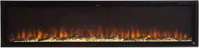 Refurbished Sideline Elite Smart 100 Inch WiFi-Enabled Recessed Electric Fireplace (Alexa/Google Compatible)