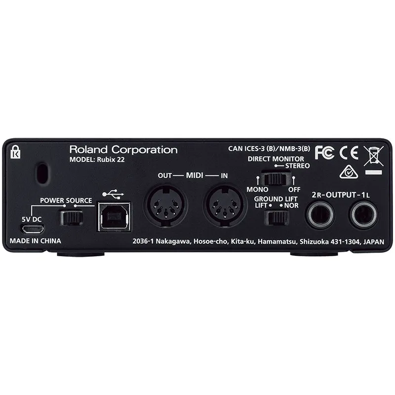 Roland Rubix-22 High Resolution USB audio interface - 2 in / 2 out