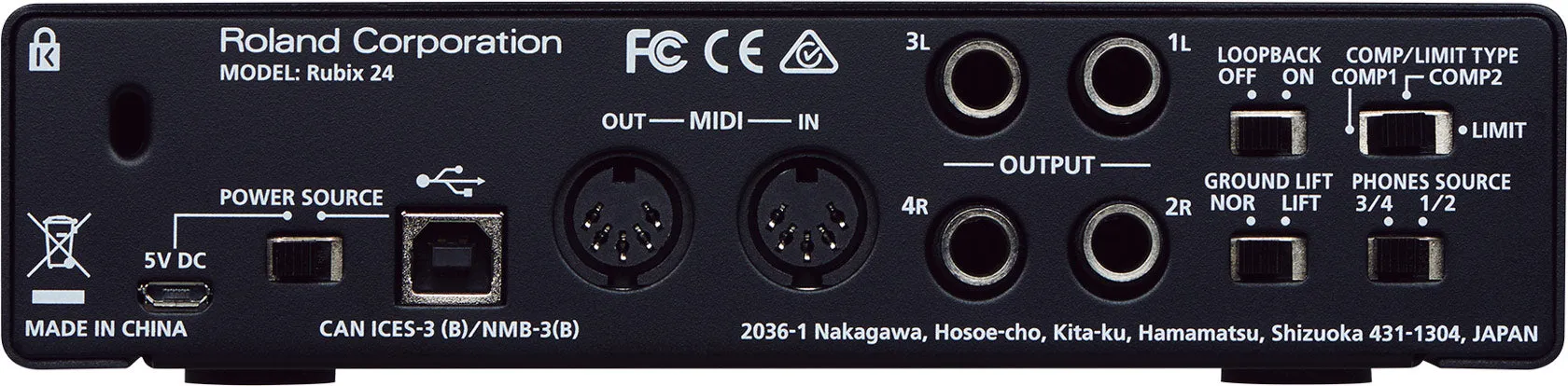 Roland Rubix-24 High Resolution USB audio interface - 2 in / 4out