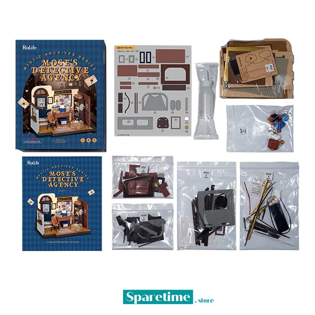 Rolife Mose's Detective Agency DIY Miniature House Kit