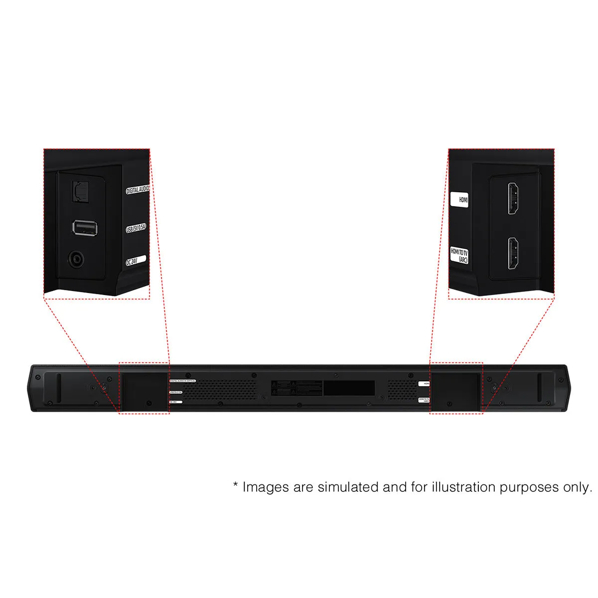Samsung HW-B550D 3.1-Channel Soundbar with Wireless Subwoofer (Black)