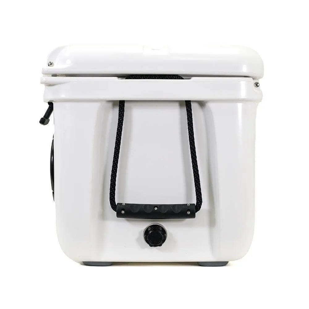 SC37WS-White - 37 Quart White Hard Cooler Box with Built-In Bluetooth Speakers