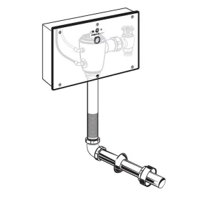 Selectronic Concealed Sensor-Operated Toilet Flush Valve Base with Wall Box