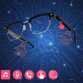 Smart Glasses Built-in Mic Speakers Touch & Voice Assistant Music