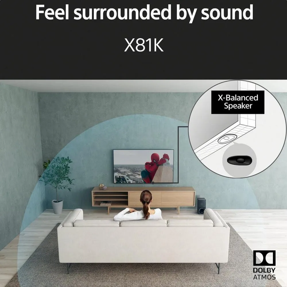 Sony KD75X81KU 75" 4K Ultra HD HDR Google TV