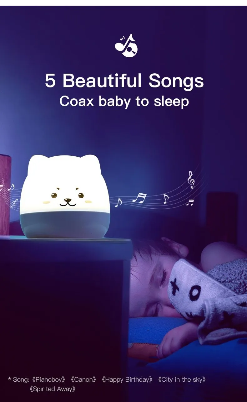 Star Projector Light Colorful Music LED Night Lights USB Charging/Rotatable/Sing Project lamp Bedroom Party